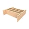 Rev-A-Shelf Maple Hardwood, Light Brown, 18.75 in W, 6 in H, 19.81 in L, Light Brown 4WDIV-24-1 - alternate 1